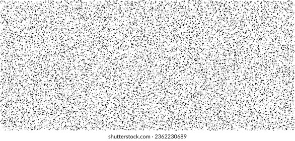 Snow, stars, twinkling lights, rain drops on black background. Abstract vector noise. Small particles of debris and dust. Distressed uneven grunge texture overlay.