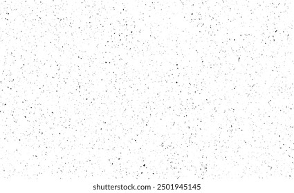 Snow, stars, twinkling lights, rain drops on black background. Abstract vector noise. Small particles of debris and dust. Distressed uneven grunge texture overlay.