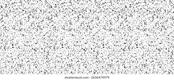 Snow, stars, twinkling lights, rain drops on black background. Abstract vector noise. Small particles of debris and dust. Distressed uneven grunge texture overlay.