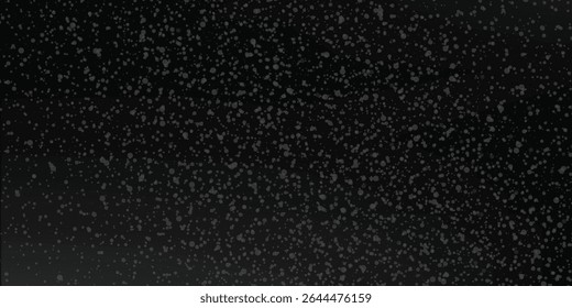 snow, stars, white dots bokeh on black background