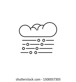 Snow storm cold icon. Element of natural disaster icon