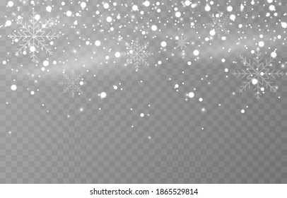 Snow. Snow Storm, Snowflakes, Snowfall. Snow Png. Winter, Christmas, Holiday. Dust. White Dust. Vector Image.