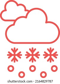 Schneesturm-Vektorsymbol. Kann für Druck-, Mobil- und Web-Anwendungen verwendet werden.