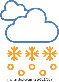Snow Storm vector icon. Can be used for printing, mobile and web applications.