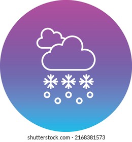 Snow Storm vector icon. Can be used for printing, mobile and web applications.