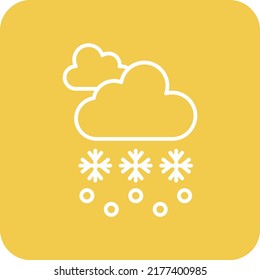 Snow Storm vector icon. Can be used for printing, mobile and web applications.
