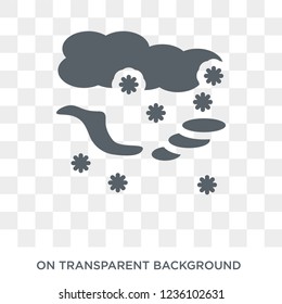Snow storms icon. Snow storms design concept from Weather collection. Simple element vector illustration on transparent background.