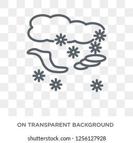 Snow storms icon. Snow storms design concept from Weather collection. Simple element vector illustration on transparent background.