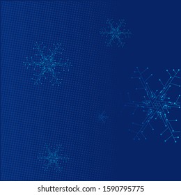 The snow technology blue background design