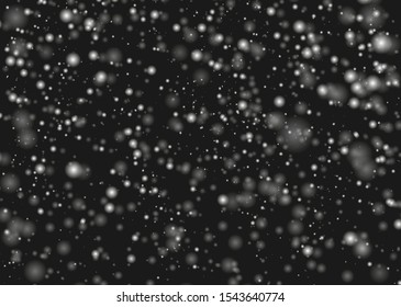 Snow texture on isolated background - vector illustration