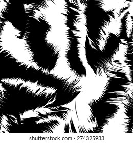 Snow tiger stripes in a seamless pattern .