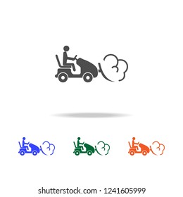 snow tractor with snowdrift in plow icon. Elements of Christmas holidays in multi colored icons. Premium quality graphic design icon. Simple icon for websites, web design