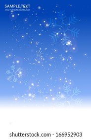 Snow vector  blue sparks design template - Vector Christmas  background web design illustration