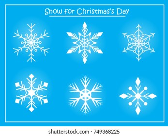 Snow vector for Christmas's day