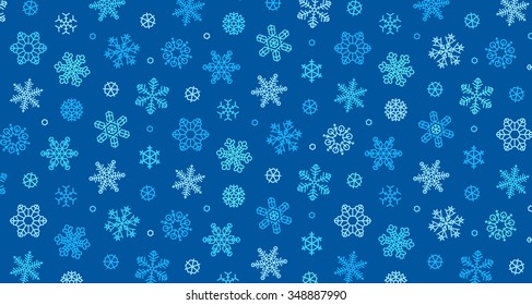 snow vector color background color snowflakes, on a blue background - stock vector