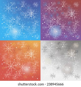 snow vector decoration background holiday abstract season
