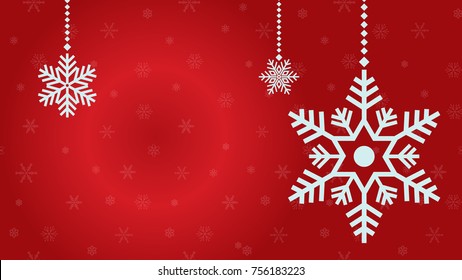 Snow Vector. Free Space For Text.