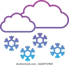 Icono de Vector de nieve. Se puede utilizar para aplicaciones de impresión, móviles y de Web.