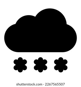 snow vector icon illustration asset