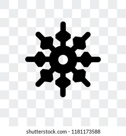 Snow vector icon isolated on transparent background, Snow logo concept