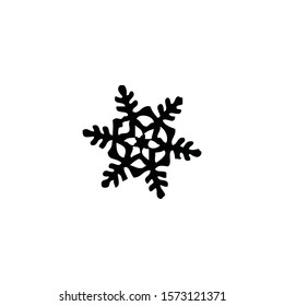 Snow vector icon on a white background