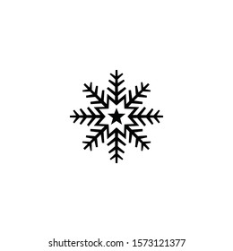 Snow vector icon on a white background