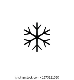 Snow vector icon on a white background