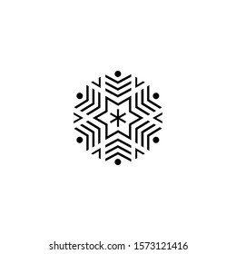 Snow vector icon on a white background