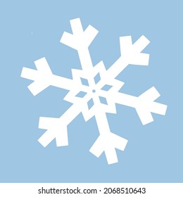 Snow-Vektorsymbol. Schneeflocken-Vektorgrafik