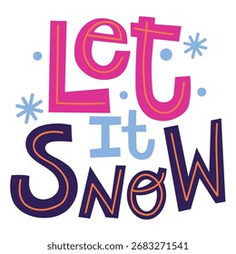 Ilustración vectorial de nieve. Diseño minimalista plano. Ilustración editable para el Web, móvil, impresión