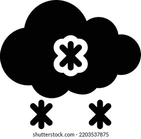 snow Vector illustration on a transparent background. Premium quality symmbols. Glyphs vector icons for concept and graphic design.