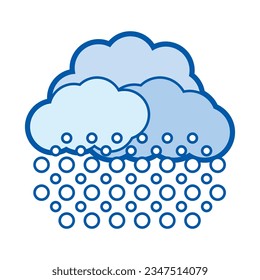 snow vector illustration,isolated on white background,top view
