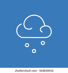 Snow vector. Snowy weather icon