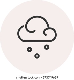 Snow vector. Snowy weather icon