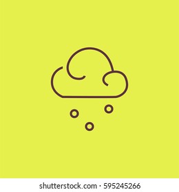 Snow vector. Snowy weather icon