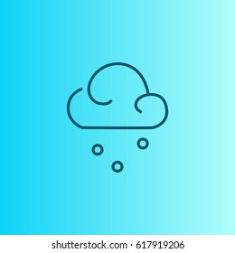 Snow vector. Snowy weather icon