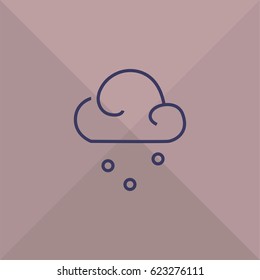 Snow vector. Snowy weather icon