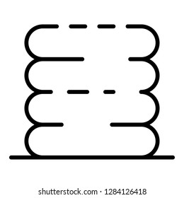 Snow wall icon. Outline snow wall vector icon for web design isolated on white background