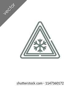 snow warning icon