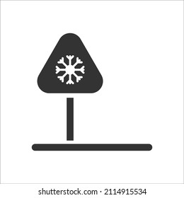 Snow warring icon, Vector graphics