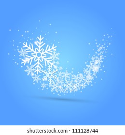 Snow Wave. Vector