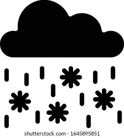 Snow - Weather icon set. High quality solid vector illustration for website and mobile application.