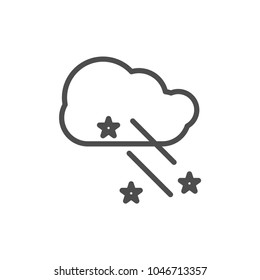 snow weather icon vector