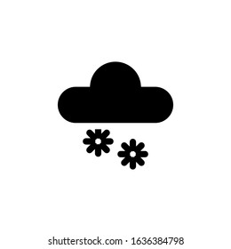 Snow Weather icon vector illustration logo template for many purpose. Isolated on white background.