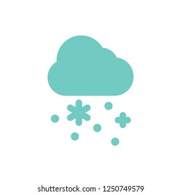 snow weather simple vector