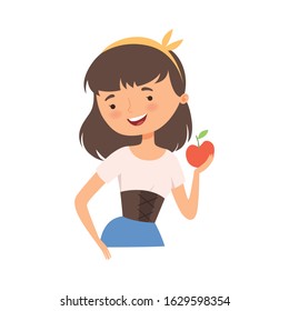Free Free 69 Snow White Holding Apple Svg SVG PNG EPS DXF File