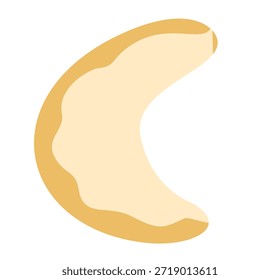 Snow White Cookie Flat Illustration