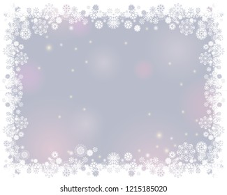 Snow White Frame On Blurry Light Stock Vector (Royalty Free) 1215185020 ...