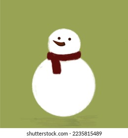 Hombre blanco de nieve con Shawl