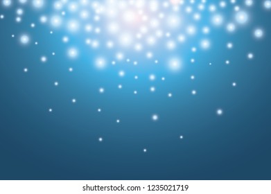 Snow and wind on a transparent background. White gradient decorative element.vector illustration. 